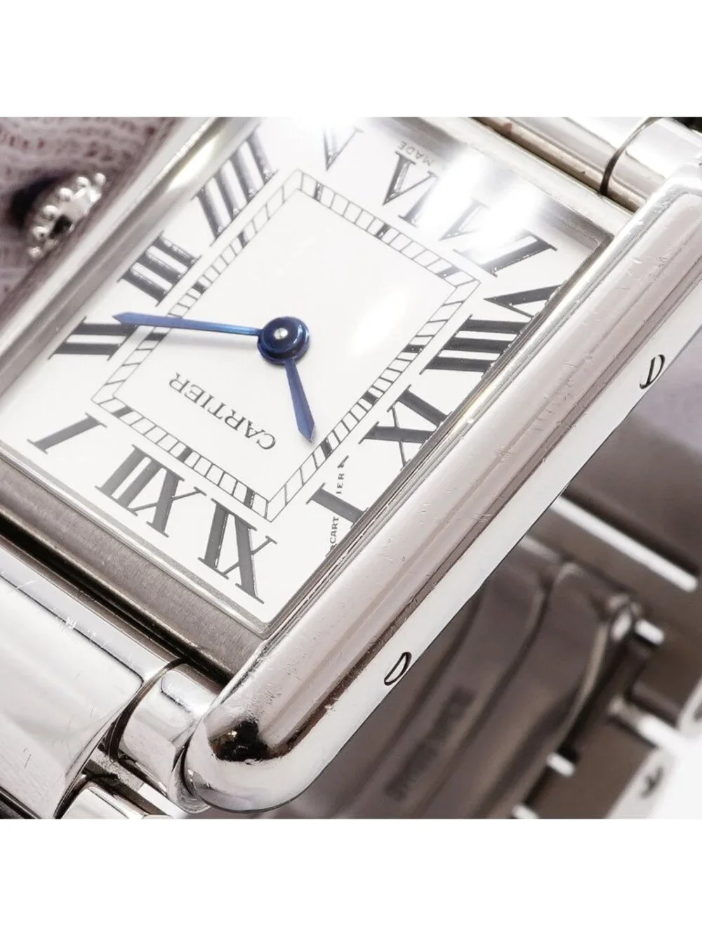 Cartier Tank Must SM Wsta Silver Dial Watch